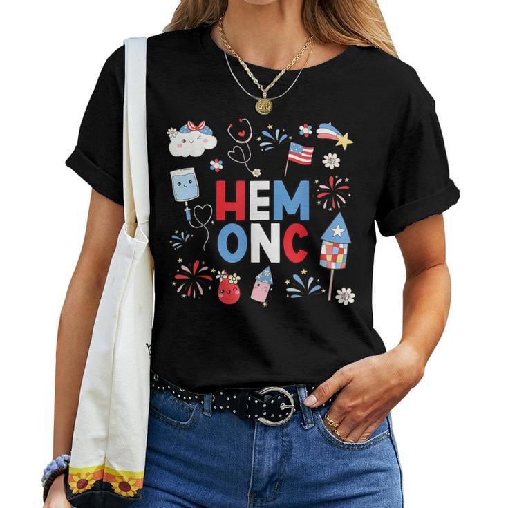 Hematology Oncology Nurse Peds Hem Onc Nurse 4th of July T-Shirt for ...