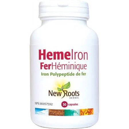 Heme Iron - New Roots Herbal - 30 Capsules