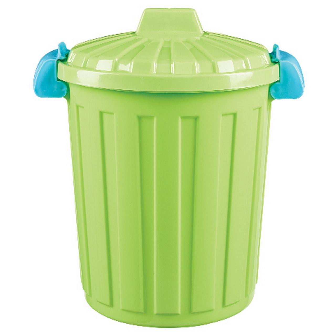 moisture Outdoor Garbage Can 240L Large-Capacity Outdoor Trash Can with  Wheels Removable Round Trash Can with Cap Trash Can Waste Container Green
