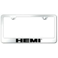 thumbnail image 1 of Hemi Laser Etched Logo Stainless Steel License Plate Frame (Chrome), 1 of 3