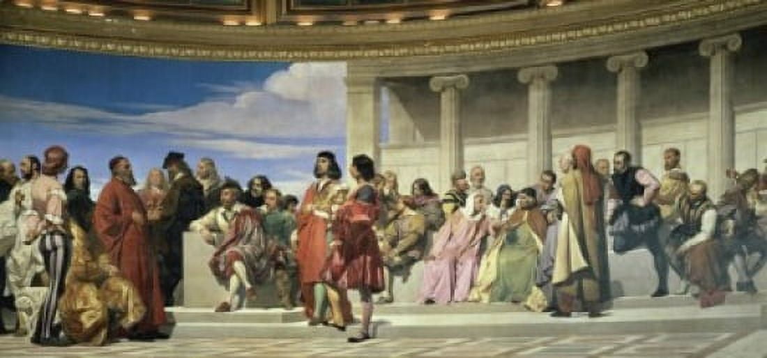 Hemicycle de lEcole des Beaux Arts Paul Delaroche (1797-1856French) Ecole des Beaux Arts Paris Canvas Art - Paul Delaroche (18 x 24)