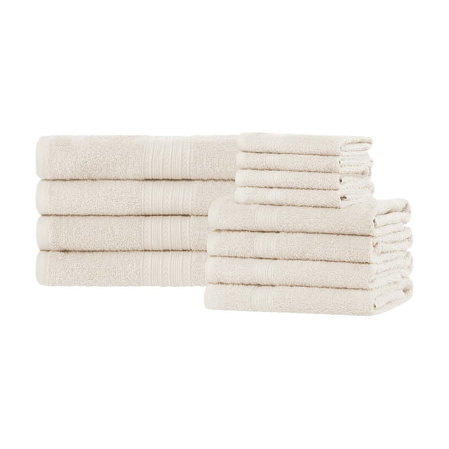 Hemingford EcoFriendly Cotton Bath Towels 12Piece Set by Impressions