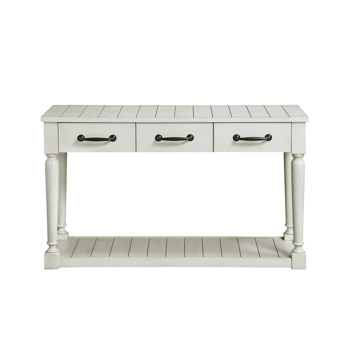 Hemingway Sofa Table with Drawer - White - Cottage Style Console Table ...