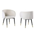 thumbnail image 1 of Hemingway Velvet Upholstered Side Chair in Cream, 1 of 5