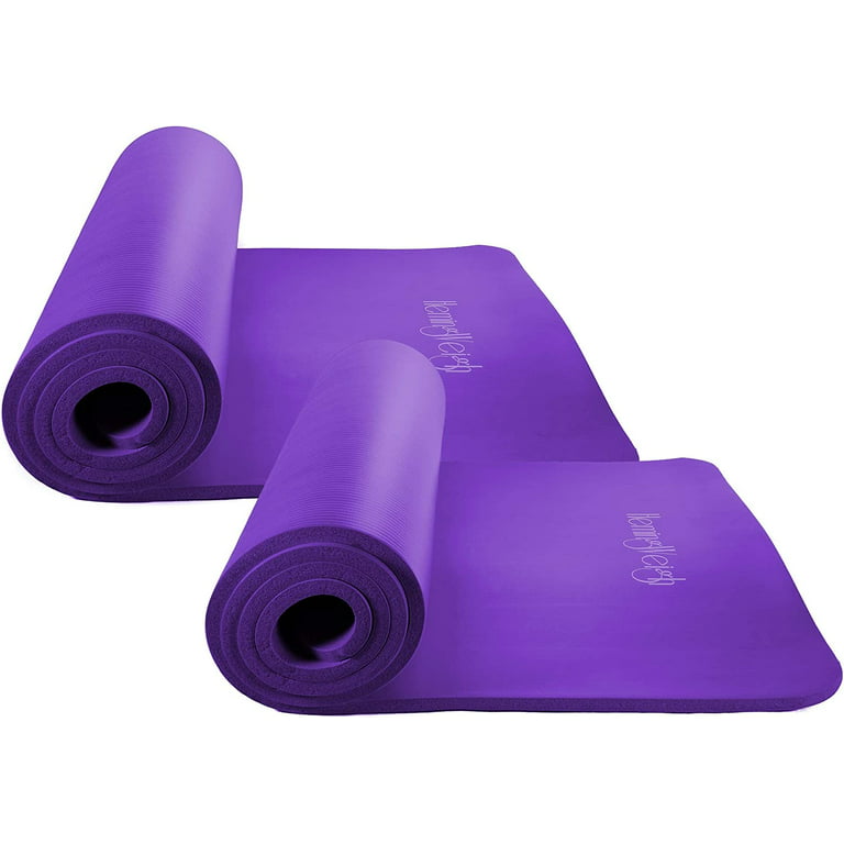HemingWeigh Extra Thick Yoga Mat for Women and Men With Strap, 72x23 in  Large Non-slip Exercise Mat for Home Workout Outdoor Training Pilates  Stretching, Fitnes…