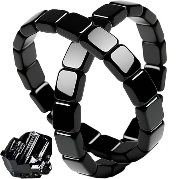 Hematite Bracelet for Men - Natural Stone Beaded Stretch Bracelet - Healing Jewelry to Restore Confidence, Boost Mental Clarity & Focus - Gifts for Him