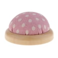thumbnail image 1 of Hemisphere Shape Cotton Fabric Sewing Storage Holder Pin Cushion Pink, 1 of 6
