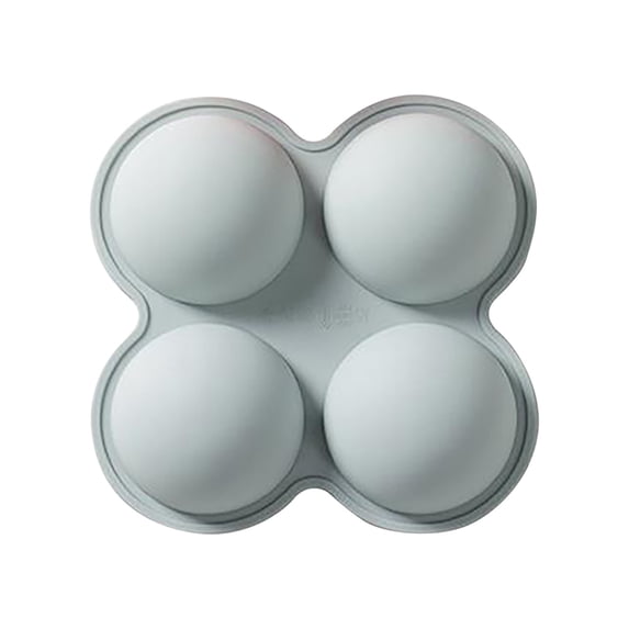 Hemisphere Silicone Dessert Mold, 4-Cavity Dome Tray for Mousse Domes ...