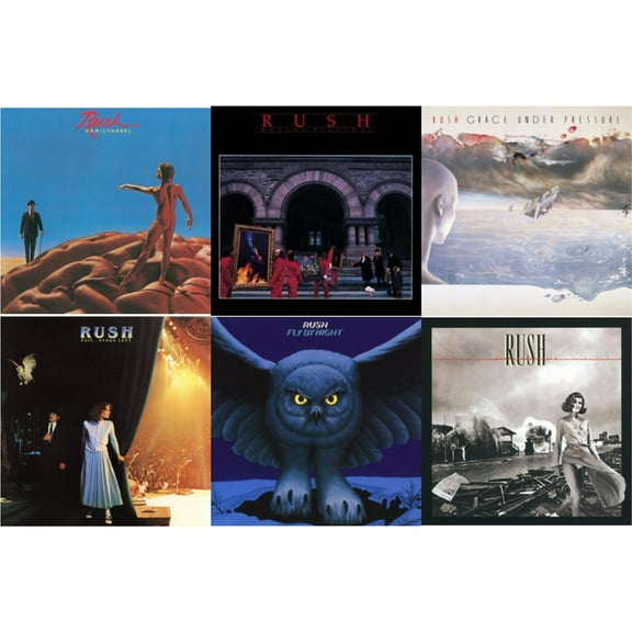 Hemispheres (180G) & Moving Pictures (180G LP Vinyl/Dl Card) & Grace Under Pressure (180G) & Exit Stage Left (180G) & Fly By Night (180G) & Permanent Waves (180G)