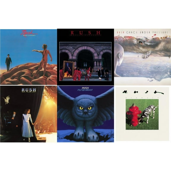 Hemispheres (180G) & Moving Pictures (180G LP Vinyl/Dl Card) & Grace Under Pressure (180G) & Exit Stage Left (180G) & Fly By Night (180G) & Signals (180G)