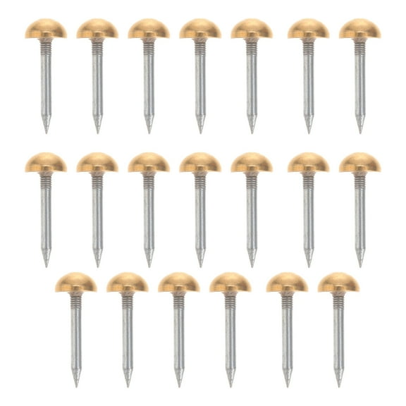 Hemispherical Decorative Nails 20 Pcs Furniture Upholstery Tack Copper Weatherstrip Rugs for Decoration Retro Cabinet