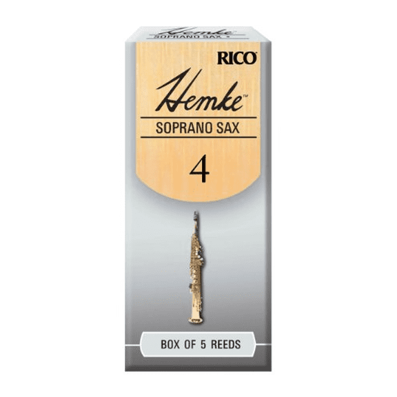 Hemke Soprano Saxophone Reeds, Strength 4.0, 5-pack