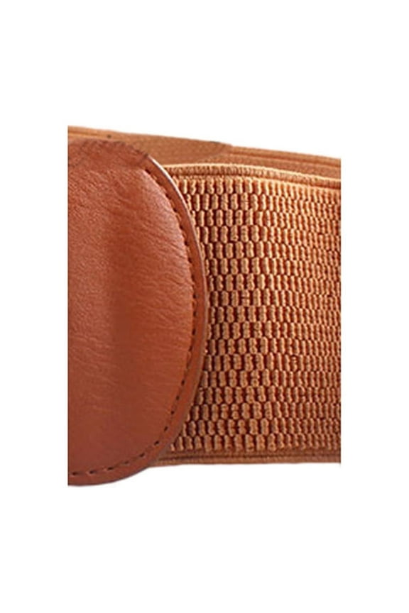 Christmas Belts for Women, Women Fashion Bowknot Buckle Waistband Wide Elastic Stretch Waist Belt Bw, Brown