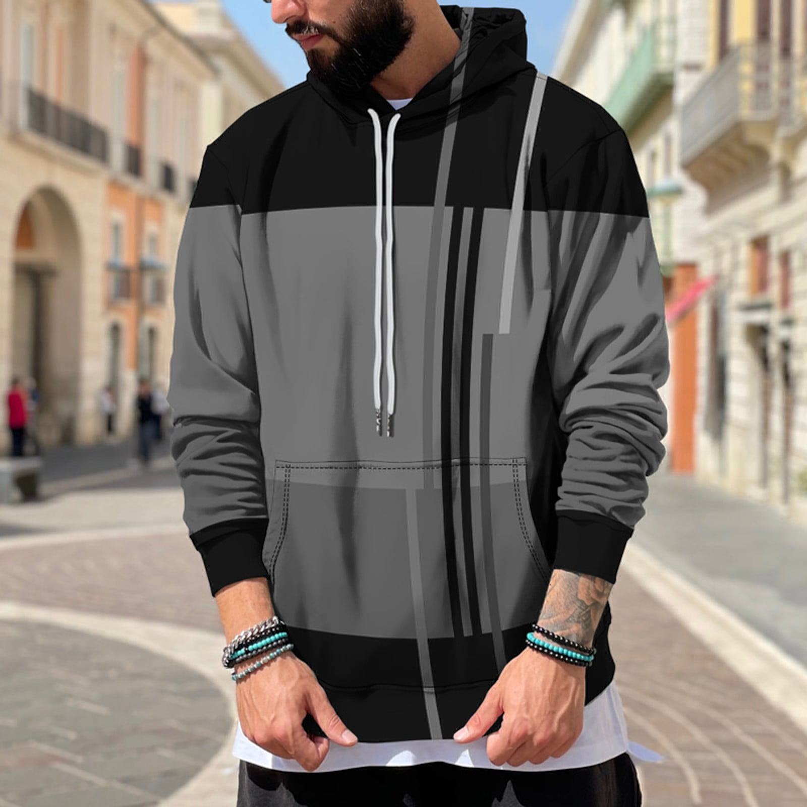 Hemlock Hoodies for Men Casual Pullover, Thick Fleece Custom Graphic Printed  Hooded Shirt Sweat Luxury Hoodie - Walmart.com