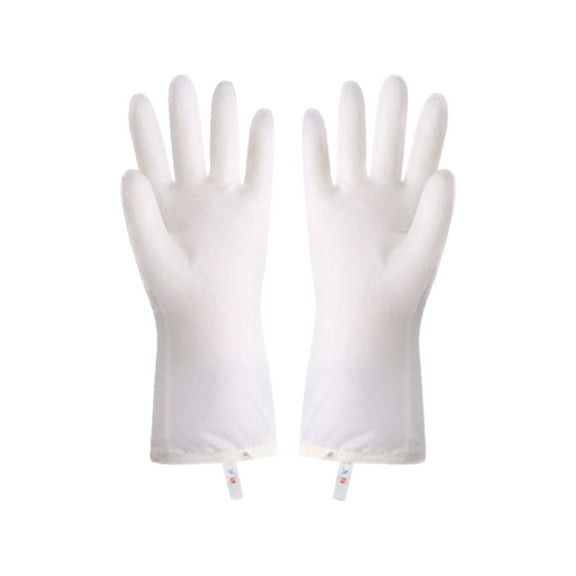 Hemming Can Be Hung With Velvet Dishwashing Gloves Thickened And Wetproof Cold Resistive And Heat Resistive Rubber Gloves Household Cleaning Protective Gloves