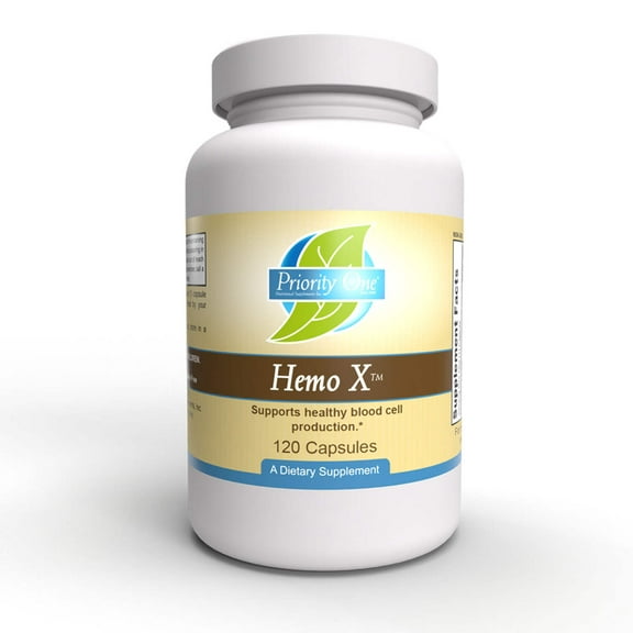 Hemo-X (120 Capsules) Nutritional Support for Healthy Red Blood Cell Production and Iron Utilization*