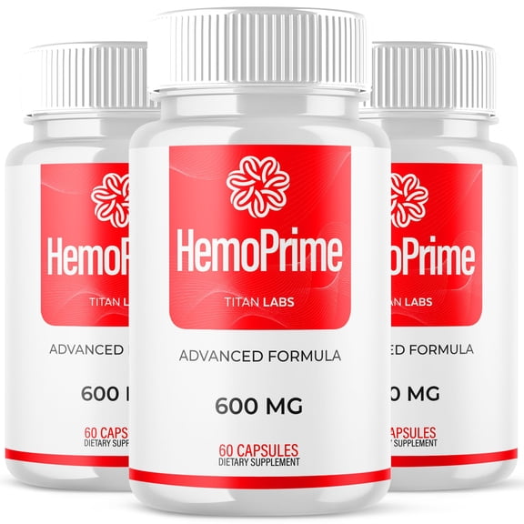 HemoPrime Advanced Formula Blood Support for Health and Wellness Hemo Prime 180 Capsules