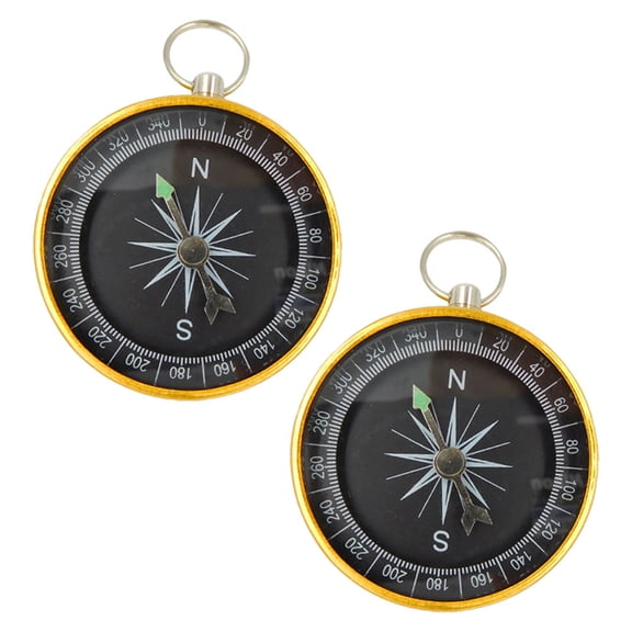 Hemobllo survival compasses Compass Aluminum Alloy 1 Pair