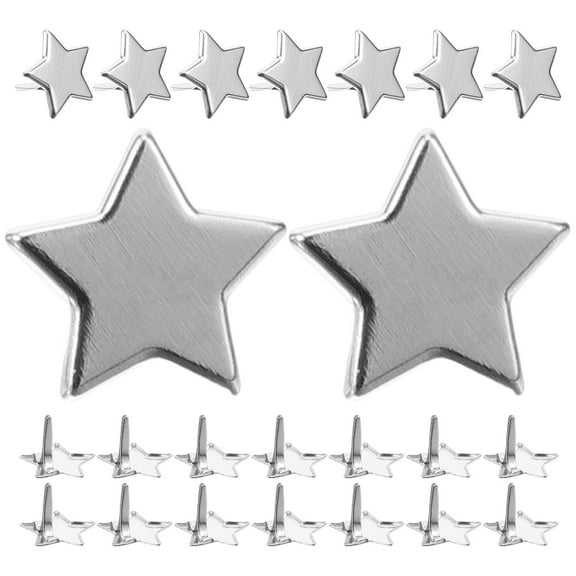Hemobllo 100pcs Scrapbooking Pins Silver Iron Brads for Felt Fixing in DIY Projects