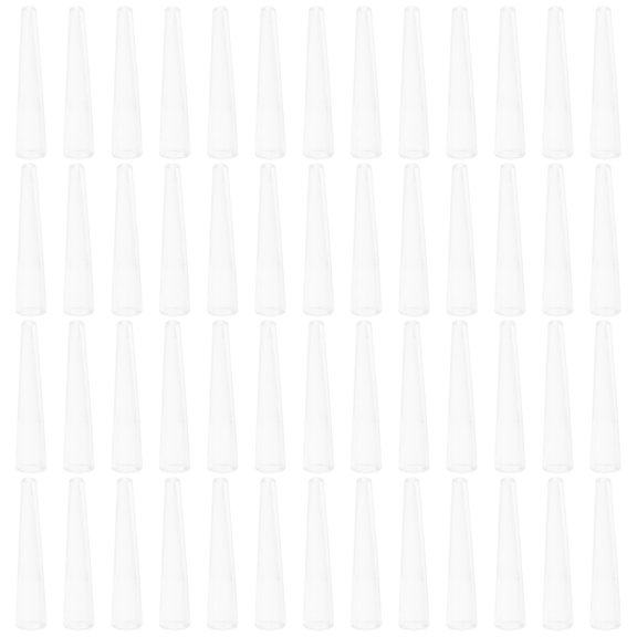 Hemobllo 100Pcs Transparent Tweezer Tip Covers for Fine Tips Protective Sleeve for Beauty Tools