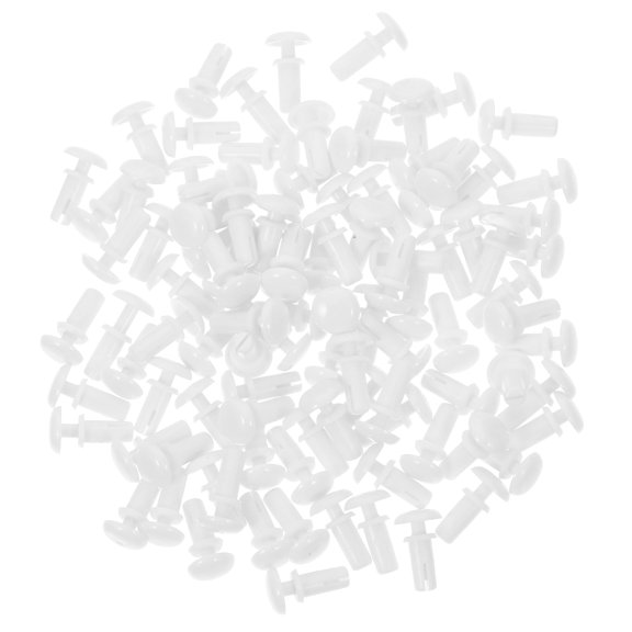 Hemobllo 100pcs Bumper Rivets White Fastening Car Parts DIY Projects
