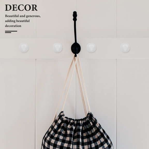 Hemobllo 100Pcs White Round Keyhole Mount Hangers Plastic Brackets for Wall Mounted Decor