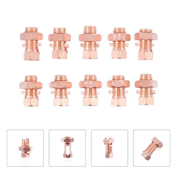 Hemobllo 10Pcs Strength Split Bolt Connector for Copper Conductors in Outdoor Applications