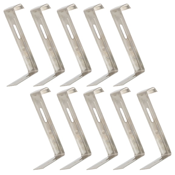 Hemobllo Anti-Slip Roof Tile Clips, Silver Metal, Durable and Strong, for Easy Fixing