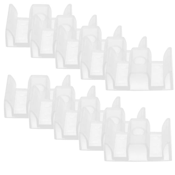 Hemobllo Plastic Shower Door Guides Transparent for Bottom Mount Anti-Collision