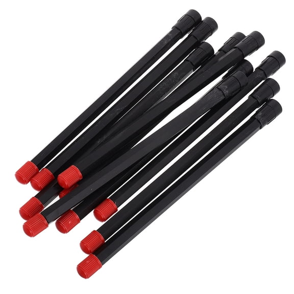 Hemobllo 10Pcs Black Plastic Tire Valve Stem Extenders for Secure Accurate Inflation