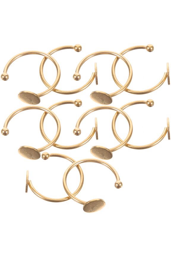 Adjustable Golden Metal Bases with Smooth for Crafts and Making
