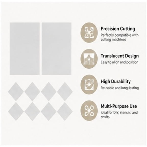 Hemobllo 10-Piece Blank Stencil Making Sheets, Translucent PET Template Sheets for Craft, Drawing, Painting, and Art Projects