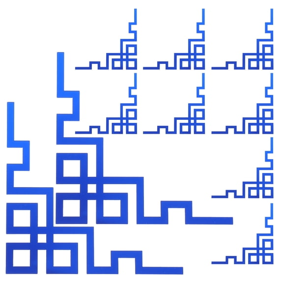 Hemobllo 10Pcs 3D Design Mirror Border Decals for Wall Corner Enhancing Home Style