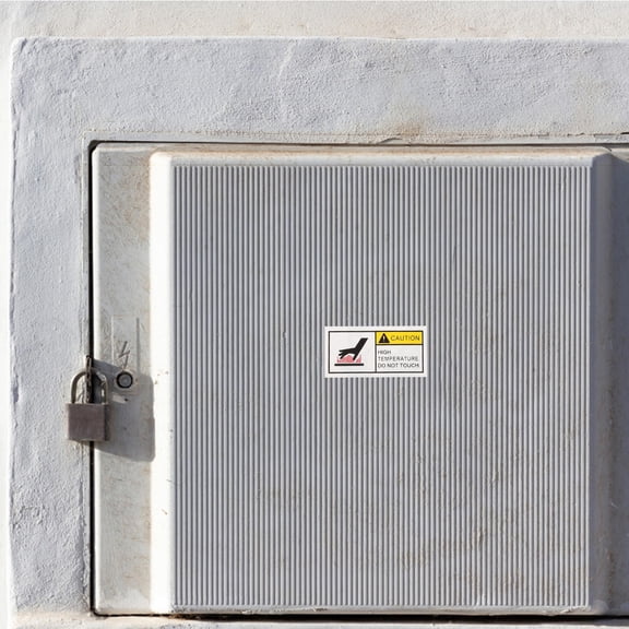 Hemobllo Hot Warning Stickers Multi Vinyl Easy to Apply Home Use 10Pcs