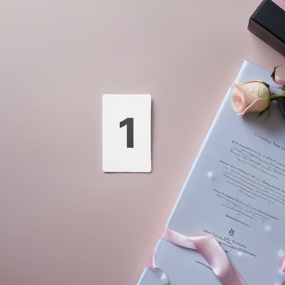 Hemobllo 11Pc Plastic Number Signs Set for Clear Table Identification and Organization