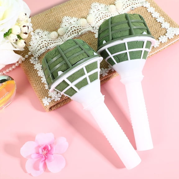 Hemobllo 12Pcs Floral Bouquet Holders Wedding Bridal Flower Support Stems Accessories for Arrangements