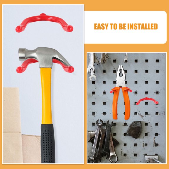 Hemobllo 12pcs Hooks for Garage Storage Vinyl Item Hanging for Basement Use