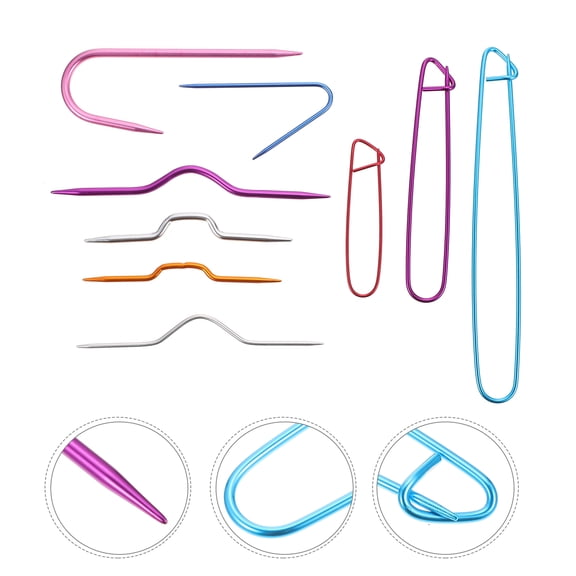 Hemobllo 18-Piece Knitting Kit with Multi-Color Cable Needles for Sweaters, Scarves, Hats, and Various Craft Projects
