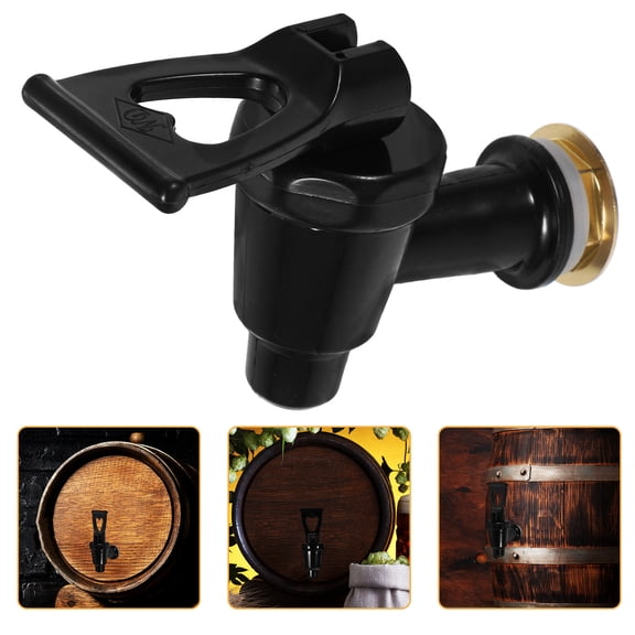 Hemobllo Tea Faucet Replacement Spigot Black for Beverage and Drink Dispenser