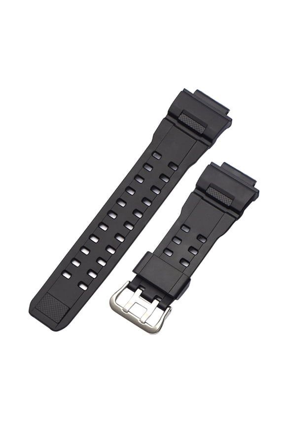 1Pack Mens Watch Bands Replacement Watch Band Black PU Comfortable Wrist Strap for Sport