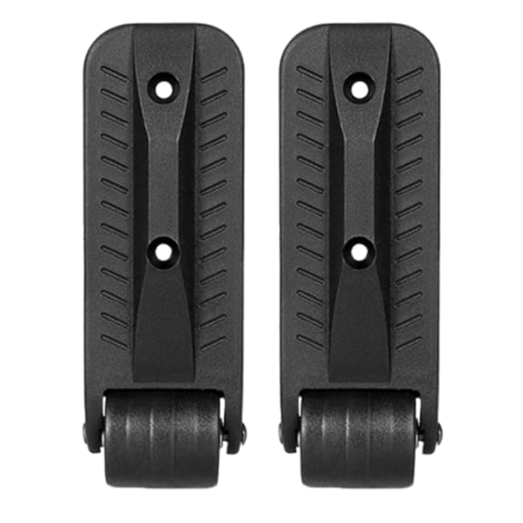 Hemobllo 1 Pair Black Side Mount Speaker Cabinet Casters, L-Shaped Plate Non-Swivel Heavy Duty Utility Wheels for Outdoor Use