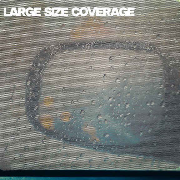 Hemobllo 1Pair Removable Black Car Window Film Sticker for Heat Blocking and Enhanced Driving Safety