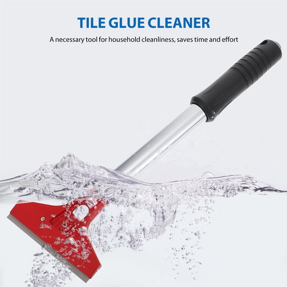 Hemobllo Multi-Purpose Floor Scraper with Ergonomic Grip for Tile, Glass, Concrete and Various - 1 Piece Hand Tool