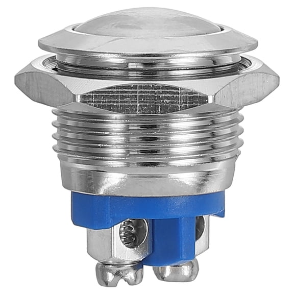 Hemobllo Self-Locking Metal Push Button Switch for Automotive and Home Use Assorted Color