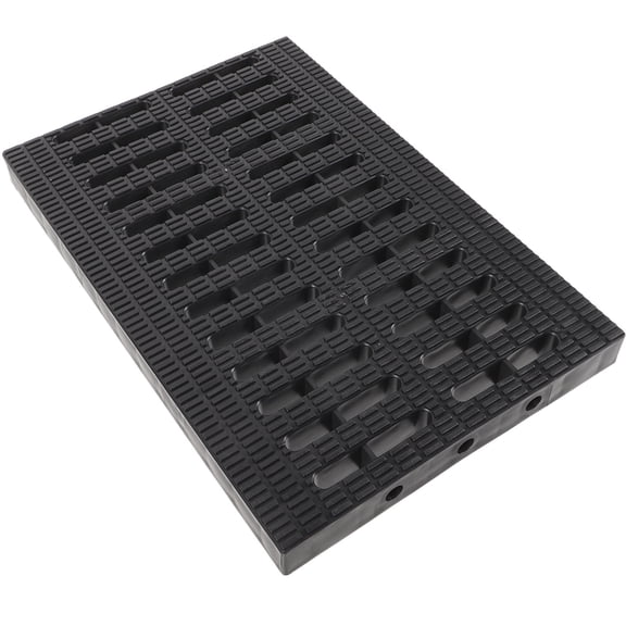 Hemobllo Plastic Drain Grate Black Outdoor Sewer Cover with Durable Channel Grid for Yard Garage and Garden Drainage