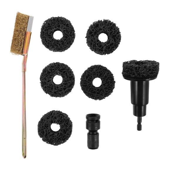 Hemobllo Car Wheel Hub Polishing Kit with Brake Rotor Cleaner and Rust Removal Discs - Complete 1 Set for Auto Maintenance