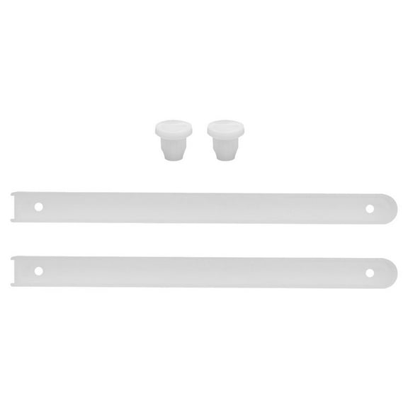 Hemobllo Heavy Duty White Plastic Drawer Slides Smooth Sliding Guides for Cabinet Drawers 1 Set Hardware