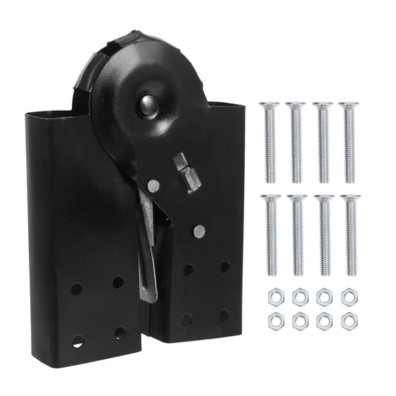 Hemobllo Folding Ladder Aluminum Alloy Hinge Replacement Black for Attic Ladder Hardware