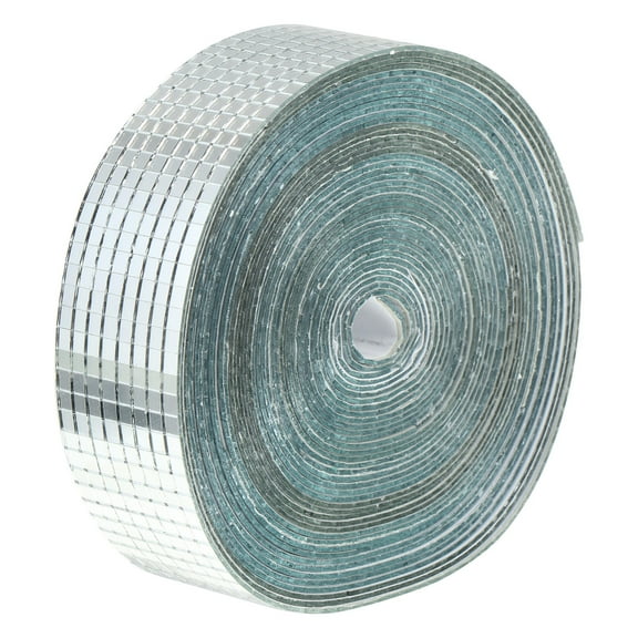 Hemobllo 1 Roll Adhesive Mirror Sheet Glass Fiber Magnification Effect Ceiling Decor Homeowners