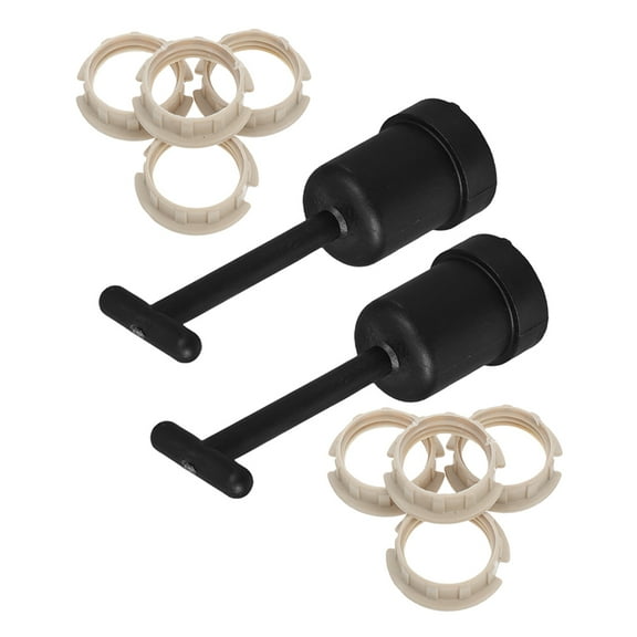 Hemobllo 2Sets Lamp Shade Holder Adapter Kit with Plastic Socket Rings and Removal Tool for Home Use